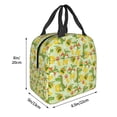 thumbnail image 3 of Honeii Cartoon Dinosaurs,Cute Dinosaurs Print Lunch Bag Women, Lunch Box Lunch Bag for Women Adult Men, Small Leakproof Cute Lunch Tote Large Capacity Reusable, 3 of 8