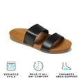 thumbnail image 2 of Reef Women's Sandals Cushion Vista, Black/Natural, 5, 2 of 5