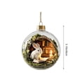thumbnail image 3 of Qwtwty Glowing Christmas Story Ornament, Light-Up Mini Holiday Scene Christmas Tree Hanging Decoration with Warm LED Light, 3 of 6