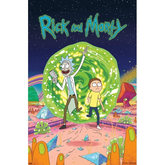 Rick And Morty - Cover Wall Poster, 22.375" x 34"