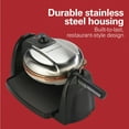 thumbnail image 6 of Hamilton Beach Durathon Belgian Waffle Maker with Removable Non-Stick Grids, Roataing Waffle Iron, Stainless Steel, 6 of 8