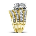thumbnail image 2 of 14kt Yellow Gold Princess Diamond Bridal Wedding Ring Band Set 2-1/2 Cttw, 2 of 2