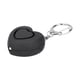 thumbnail image 3 of Alarma de autodefensa de 125 dB, luz LED, alerta de emergencia antiataque, forma de corazón para mujeres mayores y niños (negro), 3 of 9