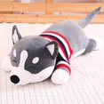 thumbnail image 1 of Peluche de Husky a rayas para niños, muñeco de peluche de 80/100cm, suave, perro, animal, regalo de cumpleaños Fivean unisex, 1 of 2