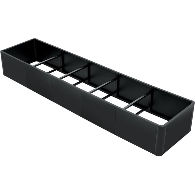 QinaQin Heavy-Duty Rectangular Steel Elevated Garden Planter Boxes – Highly Weather-Resistant, Tool-Free Assembly, Bottomless Design, Ideal for Patios, Balconies, and Commercial Use