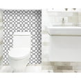 thumbnail image 2 of 6" X 6" Black and White Prism Peel and Stick Removable Tiles, 2 of 9