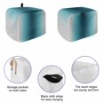 thumbnail image 5 of Teal Green Grey Ombre Toaster Cover 2 Slice, Modern Abstract Art Gradient Dustproof Bakeware Oven Protector with Top Hook, Waterproof Small Kitchen Appliance Toasters Dust Cover, 12"x7.5"x8", 5 of 9