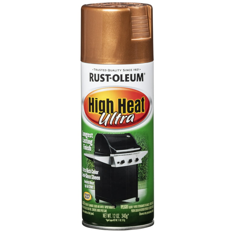 Reviews for Rust-Oleum Specialty 12 oz. High Heat Ultra Semi-Gloss Aged  Copper Spray Paint (6-Pack)