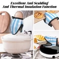 thumbnail image 7 of Non-Slip Mini Oven Mitts With Duck Beak Design Are Easy To Take Off And Wear And Easy To Hang For Oven Pot Tripod Barbecue Casserole Skyblue Stripe_2 1 Pc, 7 of 7