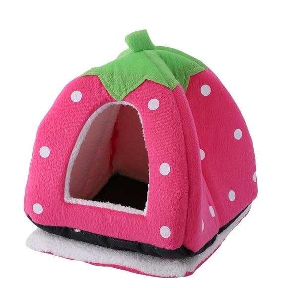 Methold Perrera cálida para mascotas, casa con estampado de dibujos animados de terciopelo, jaula cálida para dormir de animales, perrera Suministros para perros Methold PT000319-00