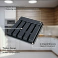 thumbnail image 4 of Mirdinner Silverware Drawer Organizer, 6 Compartment Plastic Silverware Container for Kitchen, BPA Free Flatware and Cutlery Holder, Silverware Organizer for Spoons Forks Knives, 4 of 6