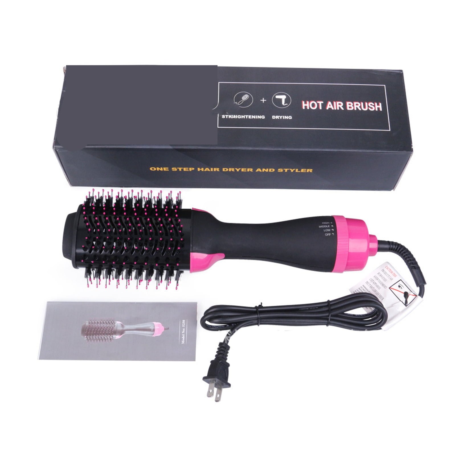 Estink Hot Air Comb Multifunction Hair Dryer Brush 1200w Hot Air Comb 2 In1 Abs Multifunction Ion Technology Hair Dryer Brush For Home Dorm