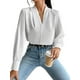 thumbnail image 2 of Blusas de Trabajo para Mujer, Blusas de Larga, Blusas de Oficina con Cuello en V, Blusas de para Mujer XXL, 2 of 10