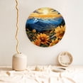thumbnail image 5 of Gaeub Sunset Sky Sunflower Print Ceramic Plate,Dinner Plates,Bone China Decorative Plates with Display Stand,Art Ceramic Ornaments for Wall Hanging Decoration-10in, 5 of 6