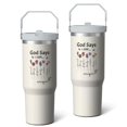 thumbnail image 2 of 1pc religion 30oz Tumbler with Straw & Handle - Insulated Stainless Steel Cup | Holiday Gift for Man Women (Christmas, Valentine's, Birthday), 2 of 7