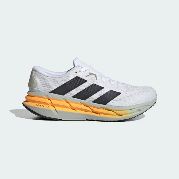 Adi-das Originals Adistar 4 Running Shoes in Cloud White/Carbon/Wonder Silver