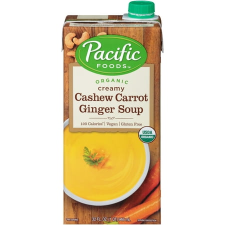 Pacific Foods Organic Cashew Carrot Ginger Soup,