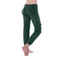 thumbnail image 4 of EQWLJWE Womens Yoga Capris Pants High Waisted Cargo Workout Pants Solid Color Stretch Leggings Pants Casual Drawstring Sweatpants with Multi Pockets Loungewear Mint Green(XS-4Xl), 4 of 5