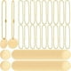 thumbnail image 1 of 50 Piezas 1 Pulgada Redonda Latón Etiquetas con 50 Piezas 2,4mm de Bolas para Mascotas Plantas Llaves de Puerta Plantas DIY Fabricación de Joyas, 1 of 6