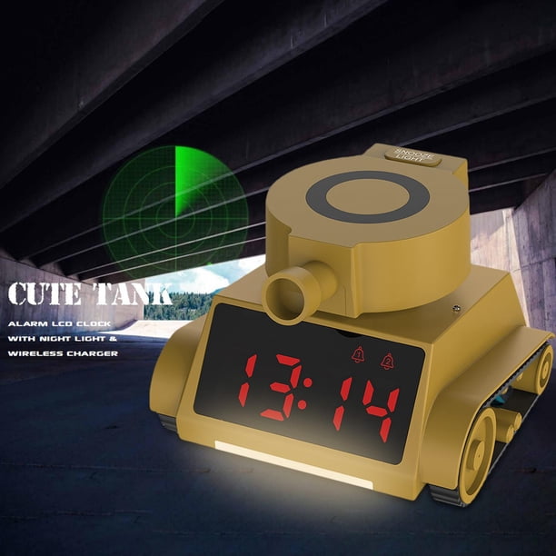 Reloj despertador digital creativo para niños Snooze Sleep con puerto de carga USB con luces nocturnas LED inteligente para habitación de niños Macarena Reloj despertador para niños