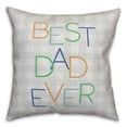 thumbnail image 2 of Creative Products Best Dad Ever Check 18 x 18 Indoor / Outdoor Pillow, 2 of 3