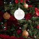 thumbnail image 3 of 12 piezas Globes de plástico Bombullones blancos decoración colgante de la boda adornos de Navidad, 3 of 6