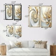 thumbnail image 4 of Designart "Spiraling Amidst Opulent Fractals In Gold And White IV" Fractals Framed Wall Art Set Of 2 - Transitional Gold Gallery Wall Frame Set For Home Decor, 4 of 6