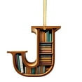 thumbnail image 1 of WIFKLSIIPG 2D Acrylic Christmas Cute Double Print 2D Gift Pendant 1 Piece Bookshelf English Letter Modeling J~R, 1 of 8