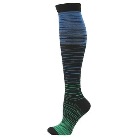 Yajing Mens Socks Green L Five Piece Gradual Compression Sports Nylon Socks and Sweat Proof Fast Drying
