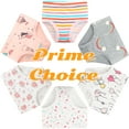 thumbnail image 3 of SYNPOS Girls 100% Cotton Briefs All-Season Underwear for Kids Girls Cartoons Panties 6 Packs,Style A for 6-7 Years, 3 of 10