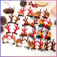 thumbnail image 3 of Horquilla de cornamenta de Navidad, Clip de campana de oreja de alce, decoraciones de Feliz Navidad para el hogar, adornos de Navidad, Papá Noel 2022, 3 of 4