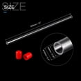 thumbnail image 2 of Clear Rigid Tube Round Plastic Tubing with Red Rubber Cap, 305mm/ 12 Inch Length, 9mmx10mm/0.35"x0.4", 2 Set, 2 of 7