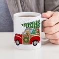 thumbnail image 4 of CafePress - Vintage Christmas Woody Wagon Mugs - 11 oz Ceramic Mug - Novelty Coffee Tea Cup, 4 of 4
