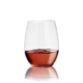 thumbnail image 3 of Smarty 12 oz. Clear Elegant Stemless Disposable Plastic Wine Glasses 64ct, 3 of 5