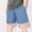 Style9-Light Blue girls shorts, variant on Maqroz Girls Denim Shorts Elastic Waist Casual Summer Jean Shorts Solid Color Soft Comfortable Bottoms 2-14 Years
