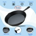 thumbnail image 6 of Alpine Cuisine Pre-seasoned Cast Iron Frypan 8-Inch - Black Cast Iron Frypan - Durable, Heavy Duty Cooking Pans - Multipurpose Use Kitchen Pans, 6 of 8