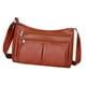 thumbnail image 4 of Bolso de hombro Yinane de piel sintética suave Marron oscuro, 4 of 8
