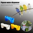 thumbnail image 2 of Bird Drinking Fountain Cage Parrot Pigeon Drinking Water Thickened Guide Trough Double-mouth, 2 of 8