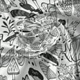 thumbnail image 5 of Ambesonne Hedgehog Window Valance, Ecological Woodland, 54" X 12", Black White, 5 of 5