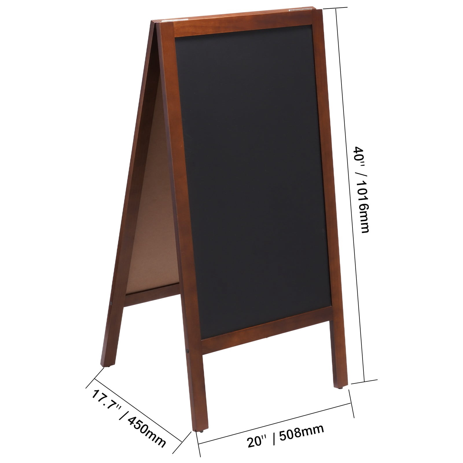 BENTISM A-Frame Standing Magnetic Chalkboard Easel with Accessories Included