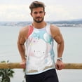 thumbnail image 5 of Rocae Cute Elephant for Men's Workout Tank Top Men's Running Tank Top Dry Fit Athletic Workout Tank TopsMedium, 5 of 9