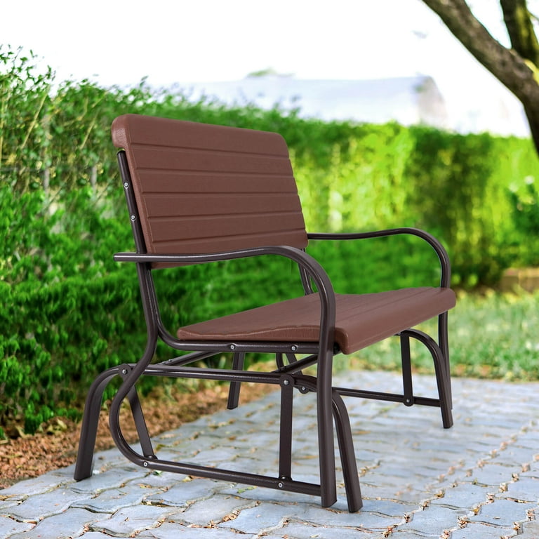 Glider Bench Rocking Garden Benches Outsunny 2-Person Outdoor