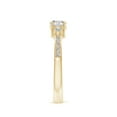 thumbnail image 3 of ANGARA Natural Three Stone Diamond Engagement Ring in 14K Yellow Gold for Women (Size-5mm| Color-I-J| Clarity-I1-I2) | April Birthstone, Anniversary, Jewelry Gift for Women | Natural Diamond Ring, 3 of 10