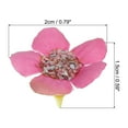 thumbnail image 2 of Uxcell 0.79" Artificial Daisy Flower Heads, 50 Pack Silk Daisy Fake Heads for Wedding DIY Craft, Dark Pink, 2 of 7