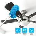 thumbnail image 4 of Ceiling Fan Cleaner Duster Reusable Microfiber Ceiling Fan Blade Cleaner Removable Duster with Extension Pole Adjusts 13 to 49.7 Inch for Cleaning Walls Bookshelves Furniture Door Window Top (Blue), 4 of 6