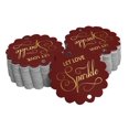 thumbnail image 1 of Inkdotpot Pack Of 100 Let Love Sparkle Wedding Favor Paper Tags Craft Real Gold Foil Hang Tags, 1 of 7