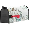 thumbnail image 2 of Fall Pumpkin Mailbox Cover Thanksgiving Magnetic Mailbox Wraps,Watercolor Eucalyptus Leaves Mailbox Covers Standard Size 18x21 Inch Mail Wrap Farm Letter Box Fall Decoration for Outdoor Gardern Yard, 2 of 6