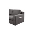thumbnail image 4 of Waylon Gray Linen 6-Seater U-Shape Sectional Sofa Chaise and Pocket, 4 of 5