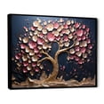 thumbnail image 3 of Designart "Orchid Splendor Pink and Gold Garden IV" Oversized Landscapes Framed Wall Art - Country Gold Tree Bedroom Framed Canvas Wall Art, 3 of 7
