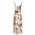 thumbnail image 4 of Summer Saving Wycnly Formal Dresses for Women Sleeveless V-Neck Tie-Dye Summer Maxi Dresses Beach Vacation Spaghetti Strap Plus Size Long Dress Orange L Up to 65% off, 4 of 7